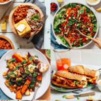 Photos of dinner ideas perfect for the end of summer