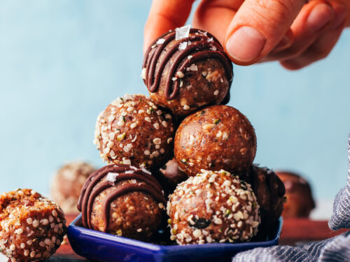 Seedy Tahini Snack Bites (Nut-Free!) - Minimalist Baker Recipes