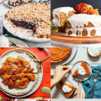 Photos of some of our best vegan and gluten-free thanksgiving desserts