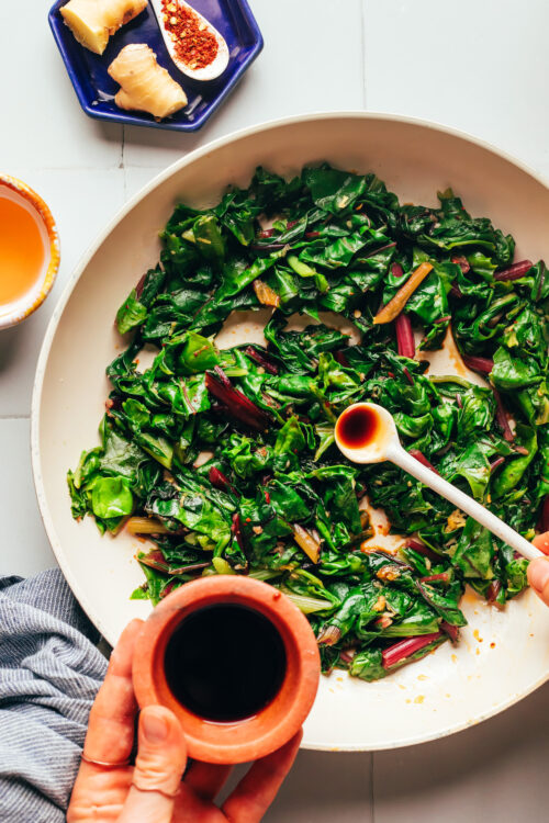 Sesame Sautéed Swiss Chard - Minimalist Baker Recipes